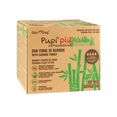 Gimdog Pupi Piu Bamboo Köpek Çiş Eğitim Pedi 60 x 60 cm 50'li