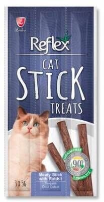 Reflex Cat Stick Treats Tavşanlı Kedi Ödül Çubukları 3 X 5 gr