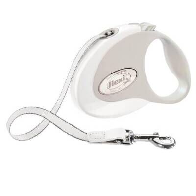 Flexi Style White 3 mt Şerit Otomatik Tasma Small