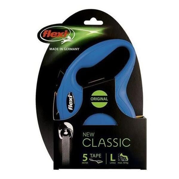 Flexi New Classic 5M Şerit Large Mavi