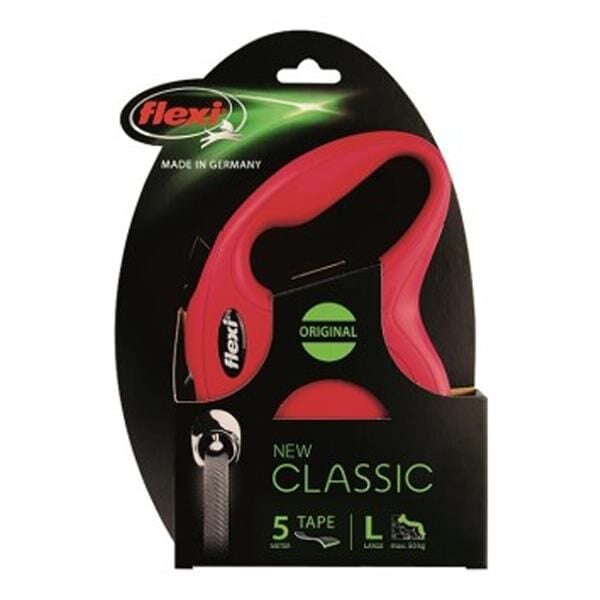 Flexi New Classic 5M Şerit Large Kırmızı