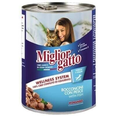 Miglior Gatto Parça Etli Balıklı Konserve Kedi Maması 405 gr