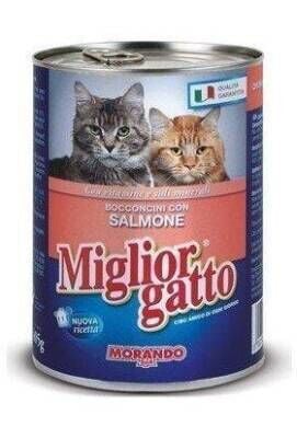 Miglior Gatto Parça Etli Somonlu Konserve Kedi Maması 405 gr