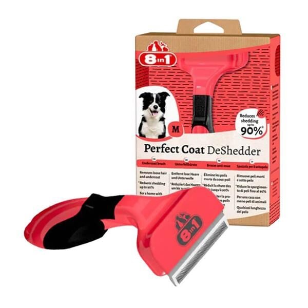 8 in 1 Perfect Coat DeShedder Köpek Tarağı M