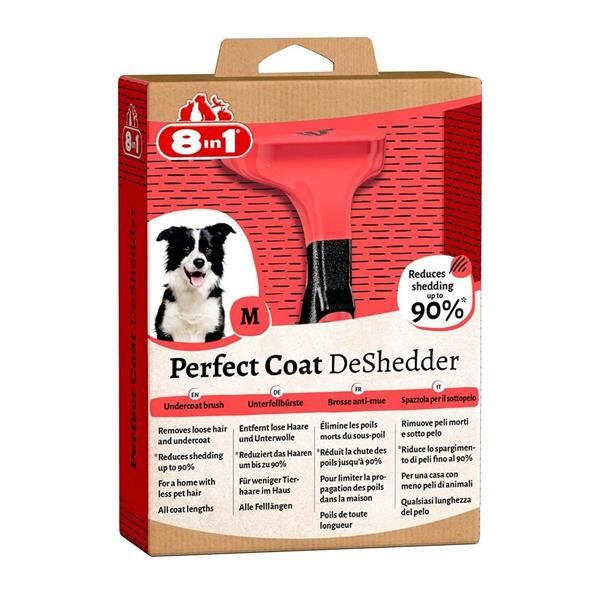 8 in 1 Perfect Coat DeShedder Köpek Tarağı M