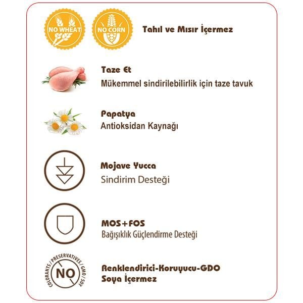 Sams Field Adult Tavuklu Tahılsız Yetişkin Kedi Maması 7,5 Kg