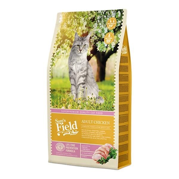 Sams Field Adult Tavuklu Tahılsız Yetişkin Kedi Maması 7,5 Kg
