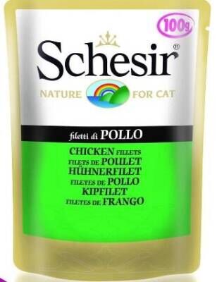 Schesir Tavuk Fileto Yetişkin Kedi Pouch 100 gr