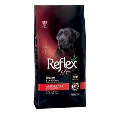 Reflex Plus Kuzu Etli Büyük Irk Yetişkin Köpek Maması 3 kg
