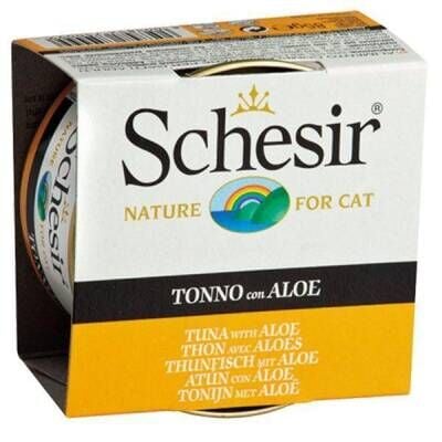 Schesir Jel İçinde Ton Balıklı & Aloeveralı Konserve Kedi Maması 85 gr