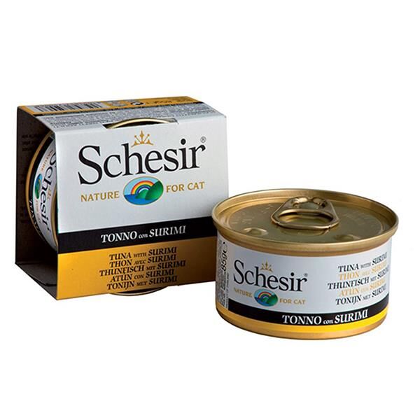 Schesir Jöle İçinde Ton Balıklı Yengeçli Kedi Konservesi 85gr