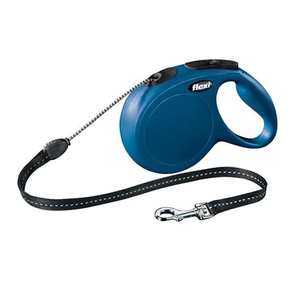 Flexi New Classic 8M İp Tipi Otomatik Tasma M Mavi