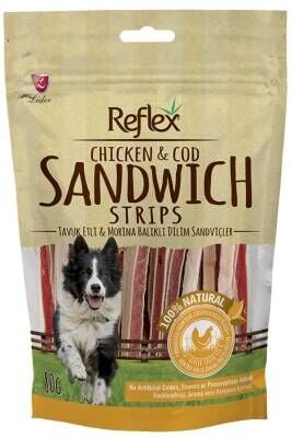 Reflex Kurutulmuş Tavuk Etli ve Morina Balıklı Köpek Ödül Maması 80 gr
