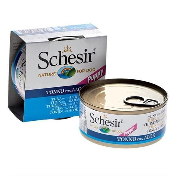 Schesir Jöle İçinde Ton Balıklı Aloe Veralı Yavru Köpek Konservesi 150gr