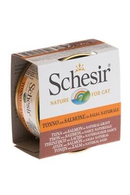 Schesir Ton Balıklı Ve Somonlu Kedi Konservesi 70 gr