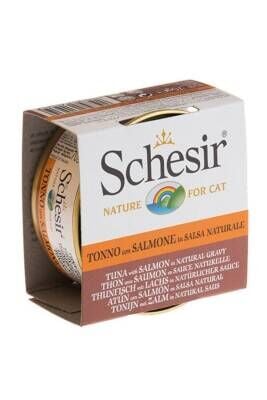 Schesir Ton Balıklı Ve Somonlu Kedi Konservesi 70 gr