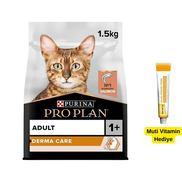 Pro Plan Derma Care Somonlu Yetişkin Kedi Maması 1,5 kg