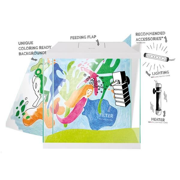 Aquael Aquarium Set Leddy Mini 35 Beyaz