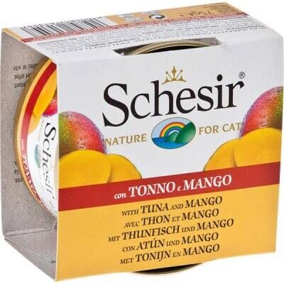 Schesir Nature Ton Balıklı ve Mangolu Kedi Konservesi 75 gr