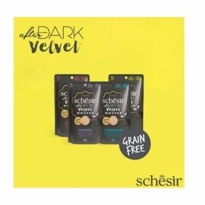 Schesir After Dark Mousse Pouch Et Suyunda Karışık Lezzzetler Yetişkin Kedi Konservesi Paketi 80 Gr x 12 Adet