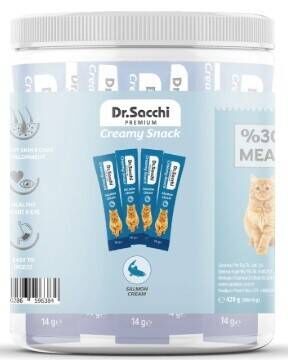 Dr.Sacchi Creamy Sıvı Somonlu Kedi Ödülü 30 Adet