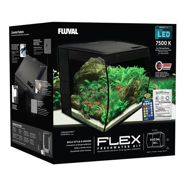 Fluval Flex Akvaryum 57 Lt Siyah