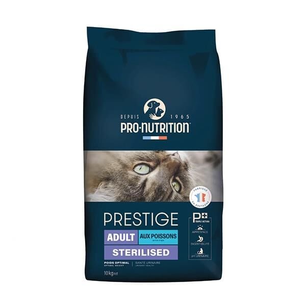 Pro Nutrition Prestige Adult Sterilised Yetişkin Kısırlaştırılmış Somonlu ve Morina Balıklı Kedi Maması 10Kg