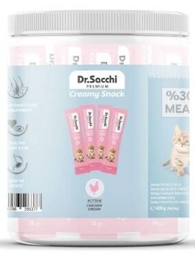 Dr.Sacchi Creamy Sıvı Tavuklu Yavru Kedi Ödülü 30 Adet