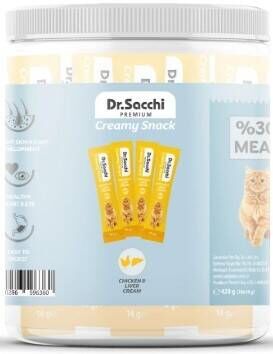 Dr.Sacchi Creamy Sıvı Tavuklu Ciğerli Kedi Ödülü 30 Adet
