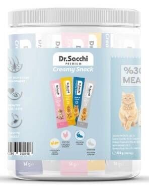 Dr.Sacchi Creamy Sıvı Karışık Kedi Ödülü 30 Adet