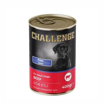 Challenge Pate Sığır Etli Yetişkin Köpek Konservesi 400 Gr