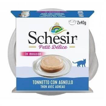 Schesir Delice Ton ve Kuzulu Kedi Mousse Mama 2 X 40 gr