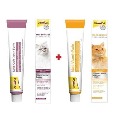GimCat Malt Soft Extra 100 gr + GimCat Multivitamin 100 gr 2'li Set