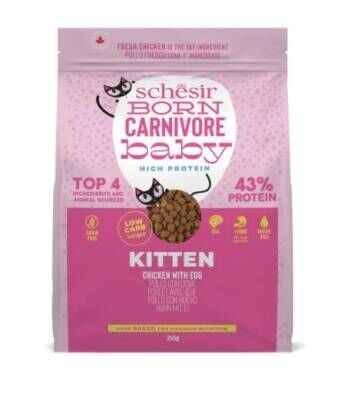 Schesir Baby Born Carnivore Tavuk ve Yumurtalı Yavru Kedi Maması 255 Gr