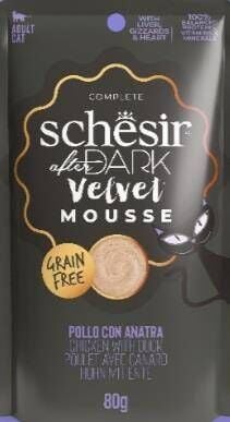 Schesir After Dark Mousse Tavuk ve Ördek Etli Tahılsız Yetişkin Kedi Konservesi 80 gr