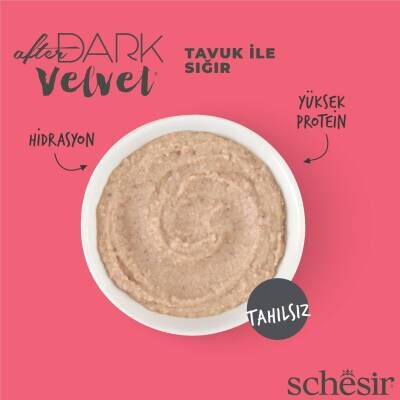 Schesir After Dark Mousse Tavuk ve Ördek Etli Tahılsız Yetişkin Kedi Konservesi 80 gr