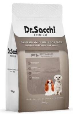 Dr.Sacchi Premium Düşük Tahıllı Mini Irk Yetişkin Köpek Maması 2 kg