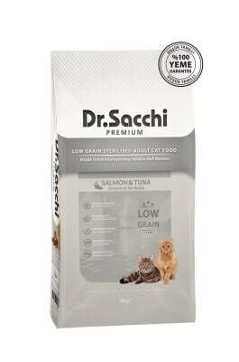 Dr.Sacchi Premium Düşük Tahıllı Kısır Kedi Maması 10 kg
