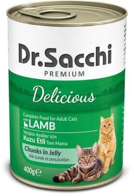 Dr.Sacchi Kuzu Etli Kedi Konservesi 400 gr