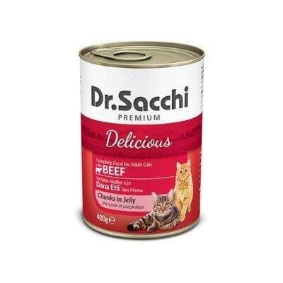 Dr.Sacchi Kedi Konservesi Sığır Etli 400 gr