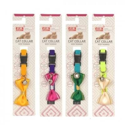 Flip Kedi Boyun Tasması Papyonlu 1 Adet 20 X 1 cm