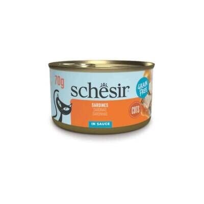 Schesir Sos İçinde Sardalyalı Yetişkin Kedi Konservesi 70 Gr