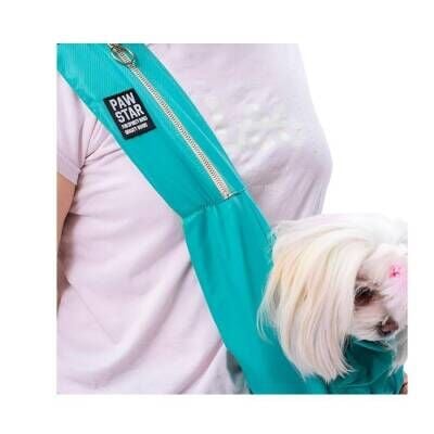 Pawstar Crossbody Kedi ve Küçük Irk Köpek Taşıma Çantası Mint 50x15x20 Cm
