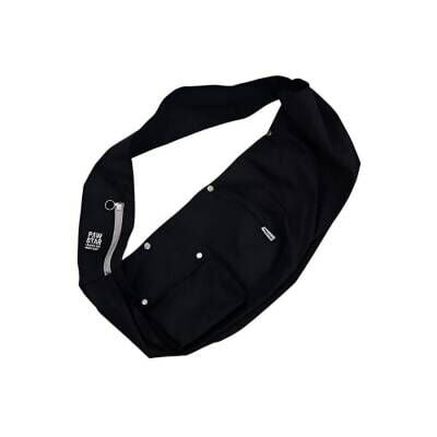Pawstar Crossbody Kedi ve Küçük Irk Köpek Taşıma Çantası Siyah 50x15x20 Cm