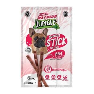 Jungle Dana Etli Stick Köpek Ödülü 3 X 10 gr