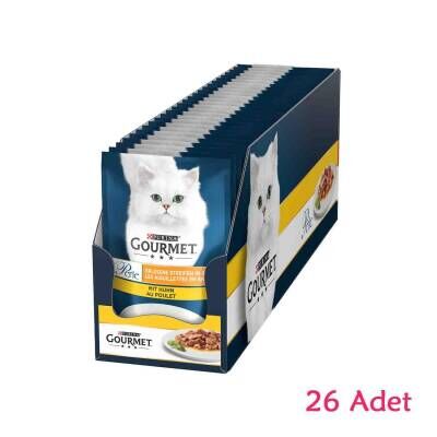 Gourmet Perle Izgara Tavuklu Kedi Konservesi 26 Adet X 85 gr
