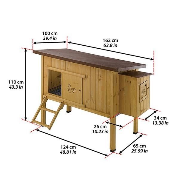 Ferplast Hen House 30 Ahşap Kafes