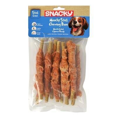 Snacky Çıtır Munchy Sığır Etli Tavuklu Köpek Kemiği 13 cm 10 Adet