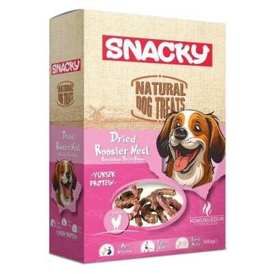 Snacky Kurutulmuş Horoz Boyun Köpek Ödül Maması 100 gr