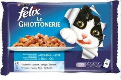 Felix Somon ve Ton Balıklı Kedi Konservesi 4'lü